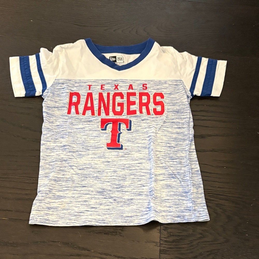 MLB Texas Rangers Kids Blue and White Tee